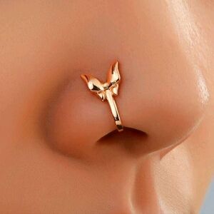 ✨3 FOR $28✨🆕️🦋 BUTTERFLY NOSE CUFF - GOLDTONE🦋
